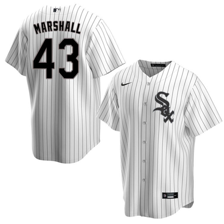 Nike Men #43 Evan Marshall Chicago White Sox Baseball Jerseys Sale-Pinstripe